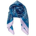 Silk Scarf with Geometric Print