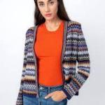 Geometric Patterned Cardigan