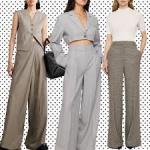 High-Waisted Wide Leg Trousers