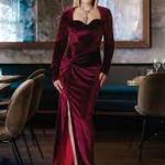 Velvet Evening Gown