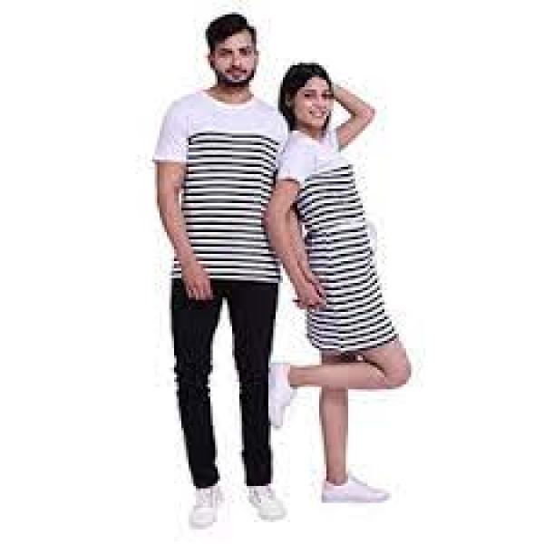 Cotton Striped T-Shirt Dress